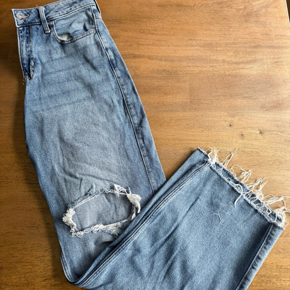 Hollister High-Rise Vintage Baggy Jeans - Light Blue